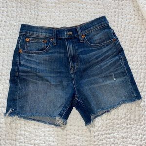 Madewell high-rise denim shorts